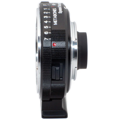 Metabones Speed Booster adaptor- Nikon G to BMPCC Micro FourThirds (Black Matt) - With Tripod Foot (MB_SPNFG-BMPCC-BM1) - Image 2