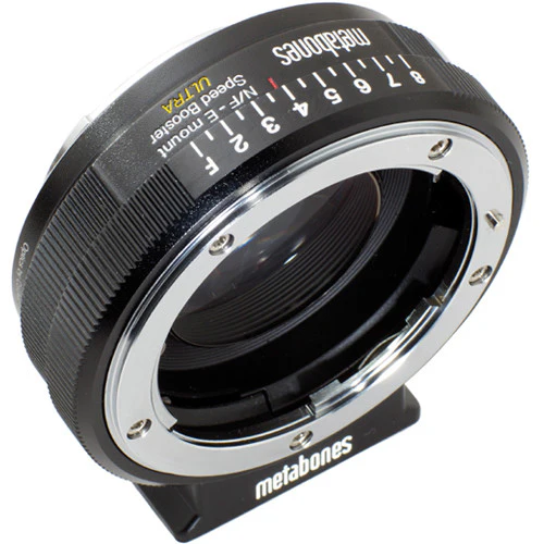 Metabones Speed Booster adaptor- Nikon G to E-Mount ULTRA 0.71x (Black Matt) - With Tripod Foot (MB_SPNFG-E-BM2) - Image 5