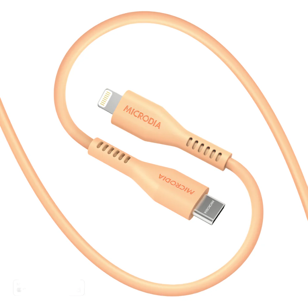 Microdia Fruitywire Liquid Silicon PD60W 2.6m USB-C to Lightning Cable - Image 5