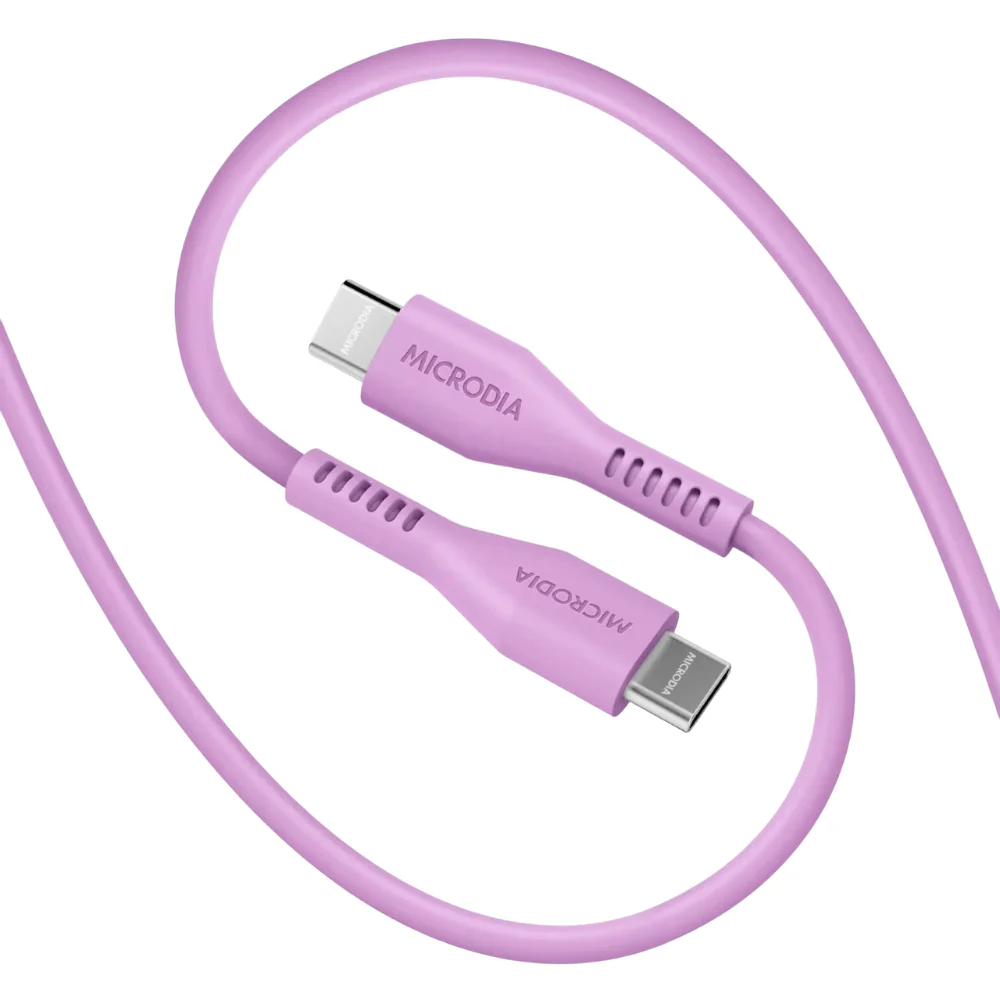 Microdia Fruitywire Liquid Silicon PD60W 2.6m USB-C to USB-C Cable - Image 6