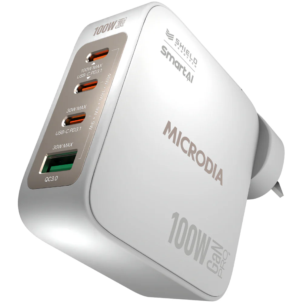 Microdia SmartCube Nano 100W 4 Port GaN Wall Charger - Image 3