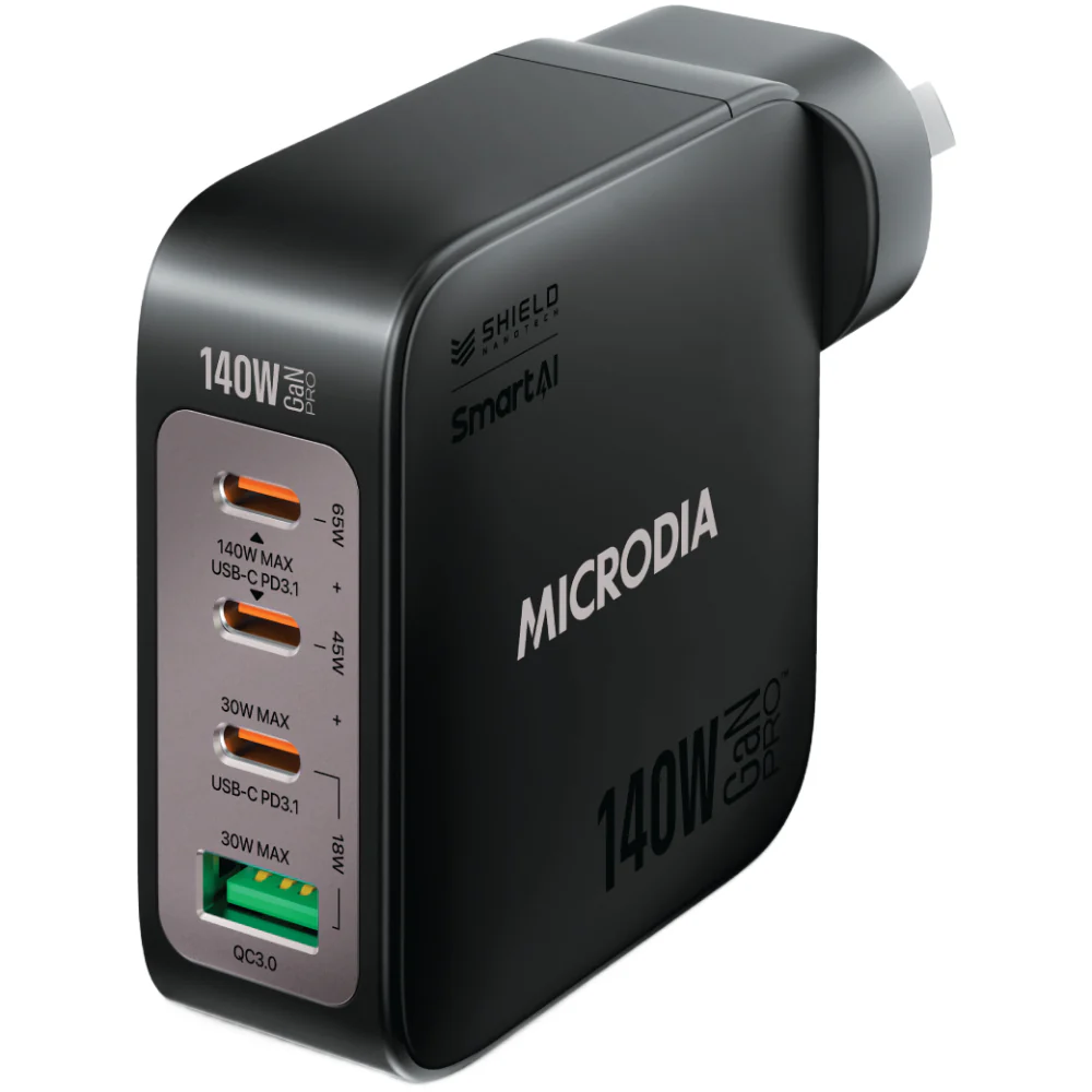 Microdia SmartCube Nano 140W 4 Port GaN Wall Charger - Image 4