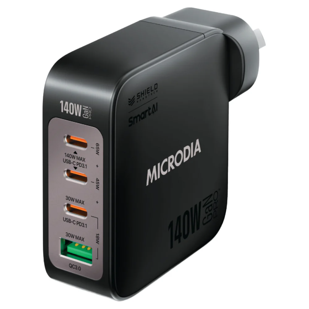Microdia SmartCube Nano 4 Port GaN Wall Charger (Multiple Colours Available) - Image 5