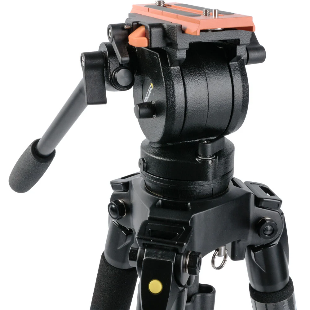 Miller AirV Fluid Head with Solo-Q 75 2-Stage Carbon Fiber Tripod & Soft Case Kit - Image 2