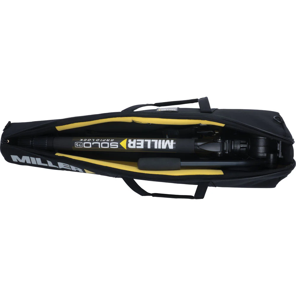 Miller AirV Fluid Head with Solo-Q 75 3-Stage Carbon Fiber Tripod & Soft Case Kit - Image 2