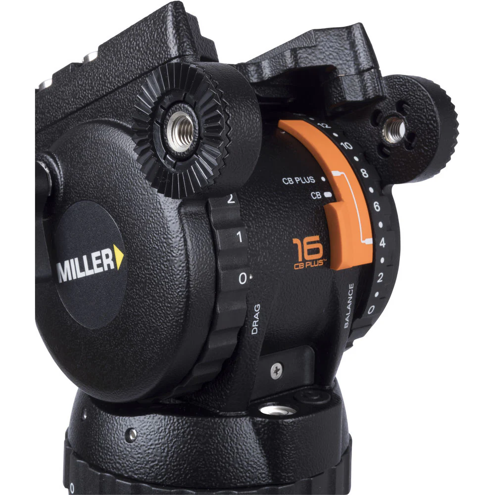 Miller CX2 Fluid Head with Solo 75 2-Stage Alloy Tripod System - Image 6