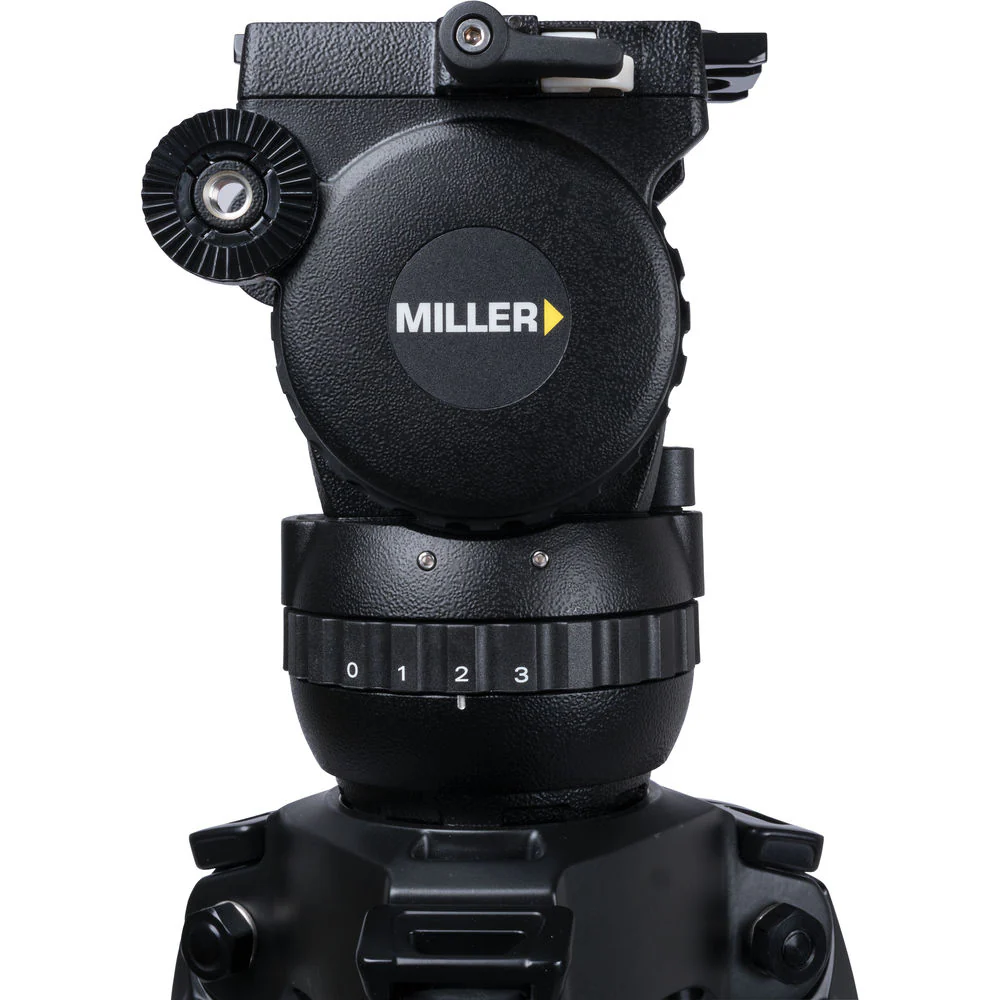 Miller CX2 Fluid Head with SOLO-Q 75 3-Stage Tripod (Carbon Fiber) - Image 9