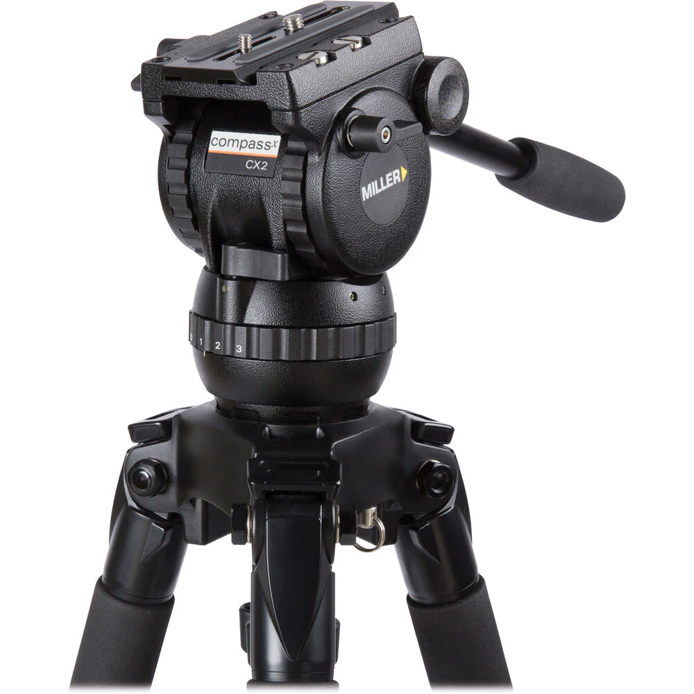 Miller CX2 Fluid Head with Toggle 75 1-Stage Alloy Tripod System - Image 2