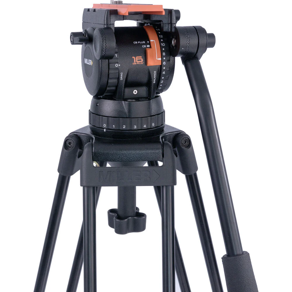 Miller Versa CXV10 Head, Sprinter II 1-Stage Alloy Tripod, Ground Spreader & Soft Case Kit - Image 3