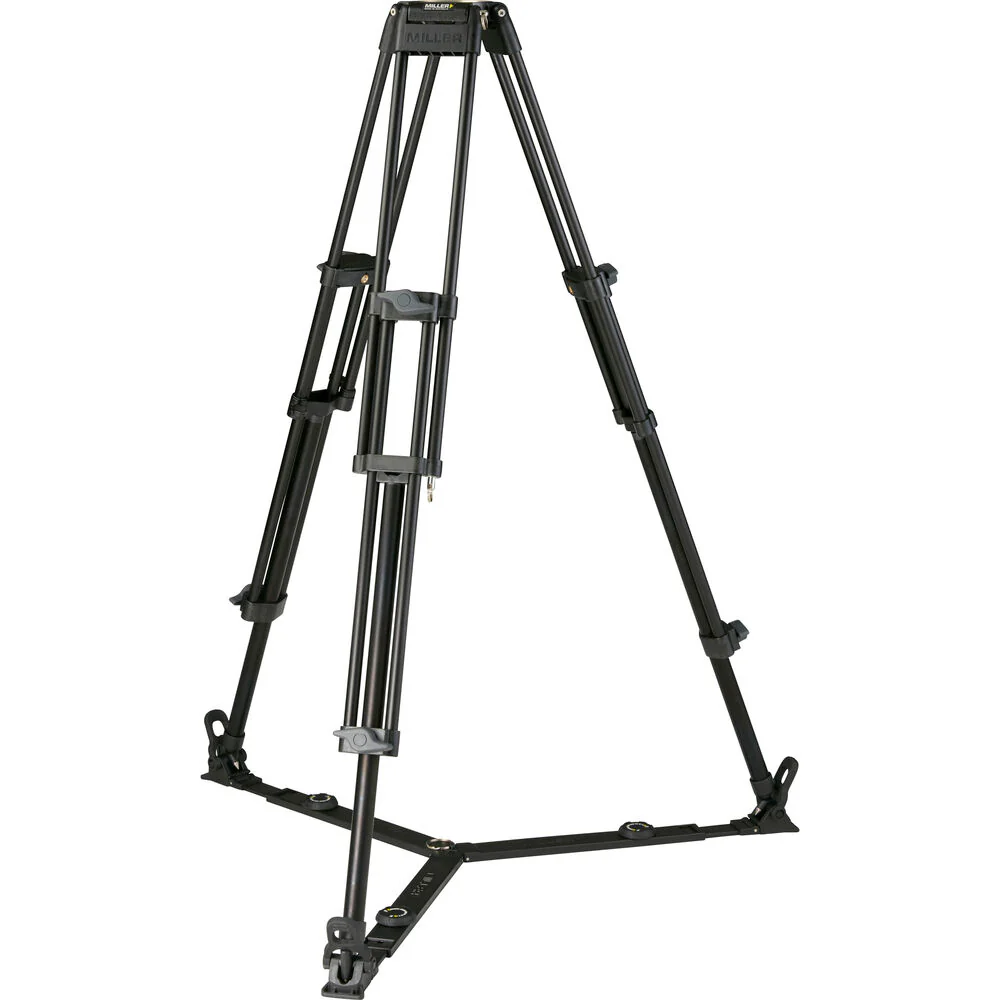 Miller Versa CXV10 Head, Toggle 2-Stage Tripod, Mid-Level Spreader, Rubber Feet & Soft Case Kit - Image 2