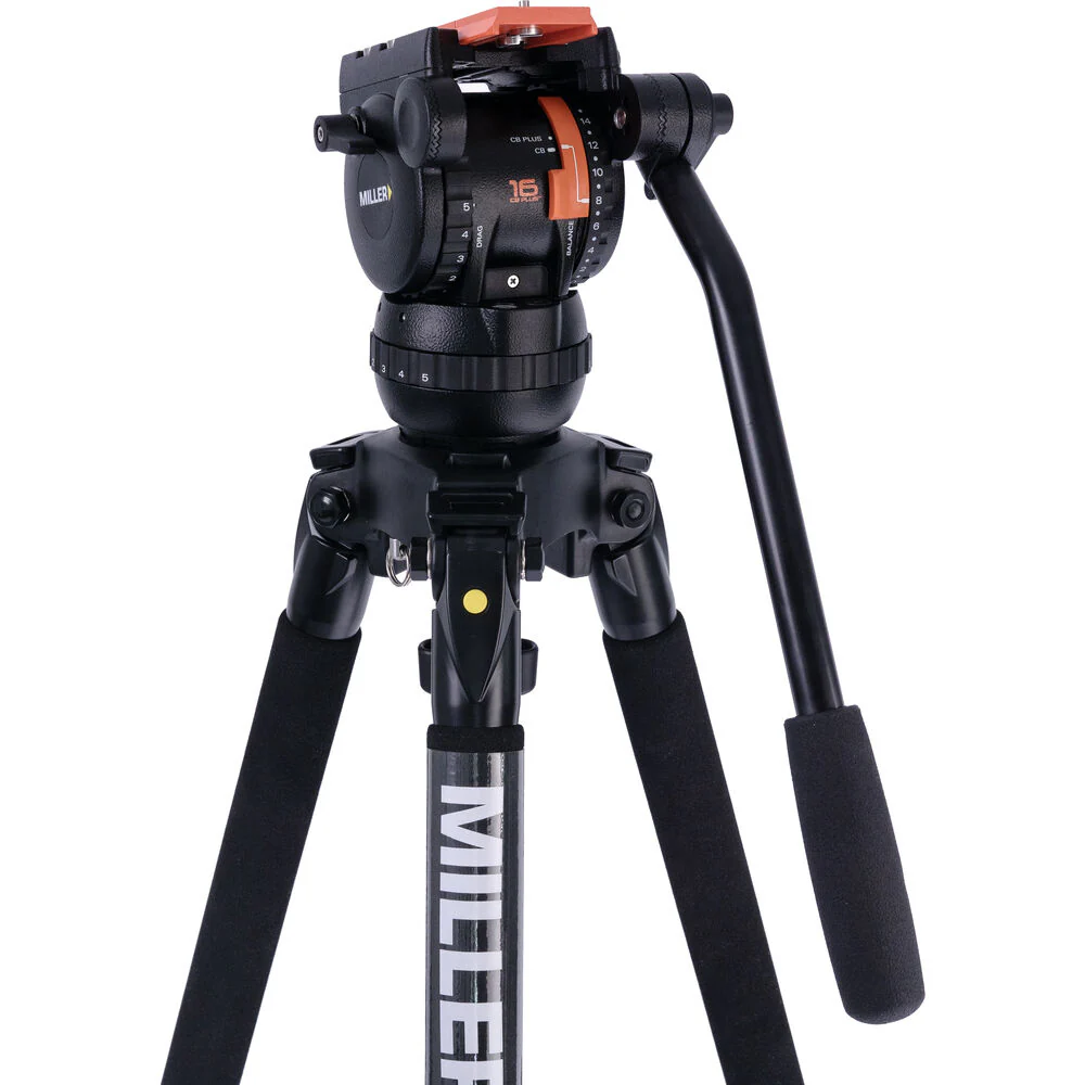 Miller Versa CXV8 Head, Solo-Q 75 3-Stage Carbon Fiber Tripod & Soft Case Kit - Image 3