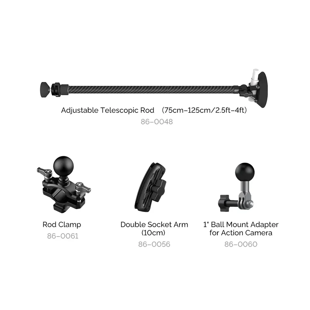 MOVMAX Adjustable Telescopic Rod Kit Action Camera Kit - Image 2