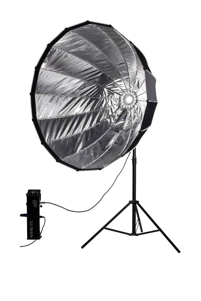 Nanlite 120cm Easy Up Quick-fold Parabolic softbox for Forza 300 and 500 - Image 2