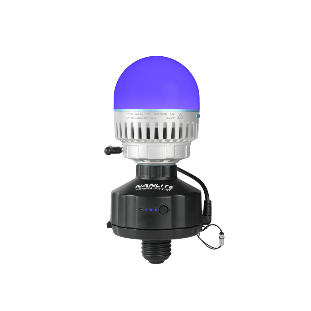 Nanlite AS-MBA-E27-BT Magnetic Base and Battery for PavoBulb - Image 6