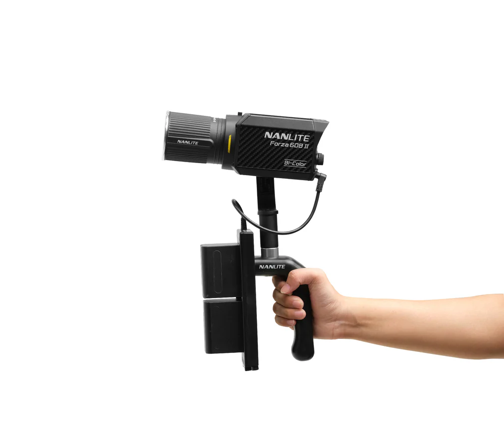 Nanlite Forza 60B II monolight Bi-colour LED light with Battery Handle and Bowens adaptor - Image 5