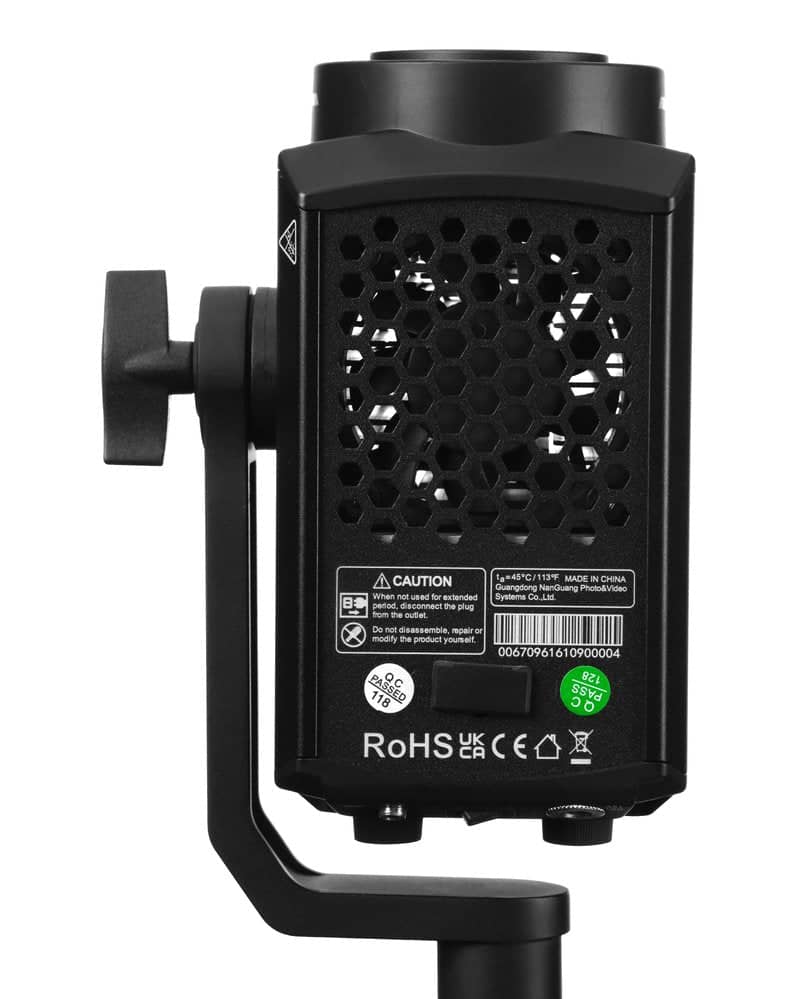Nanlite Forza 60C RGBLAC LED Spotlight with Battery Handle and Bowens adaptor - Image 3
