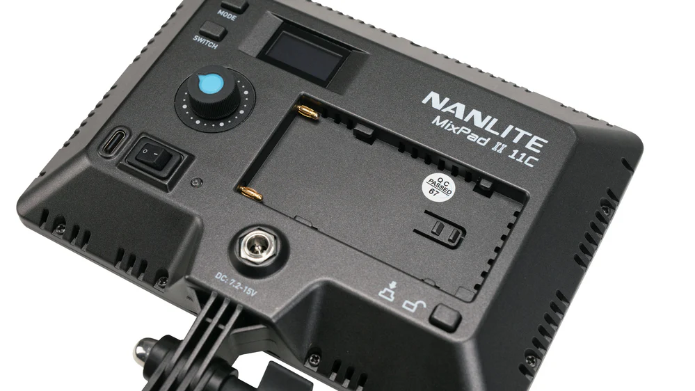 Nanlite Mixpad 11 Series II RGB on-camera LED light with power supply - Image 5