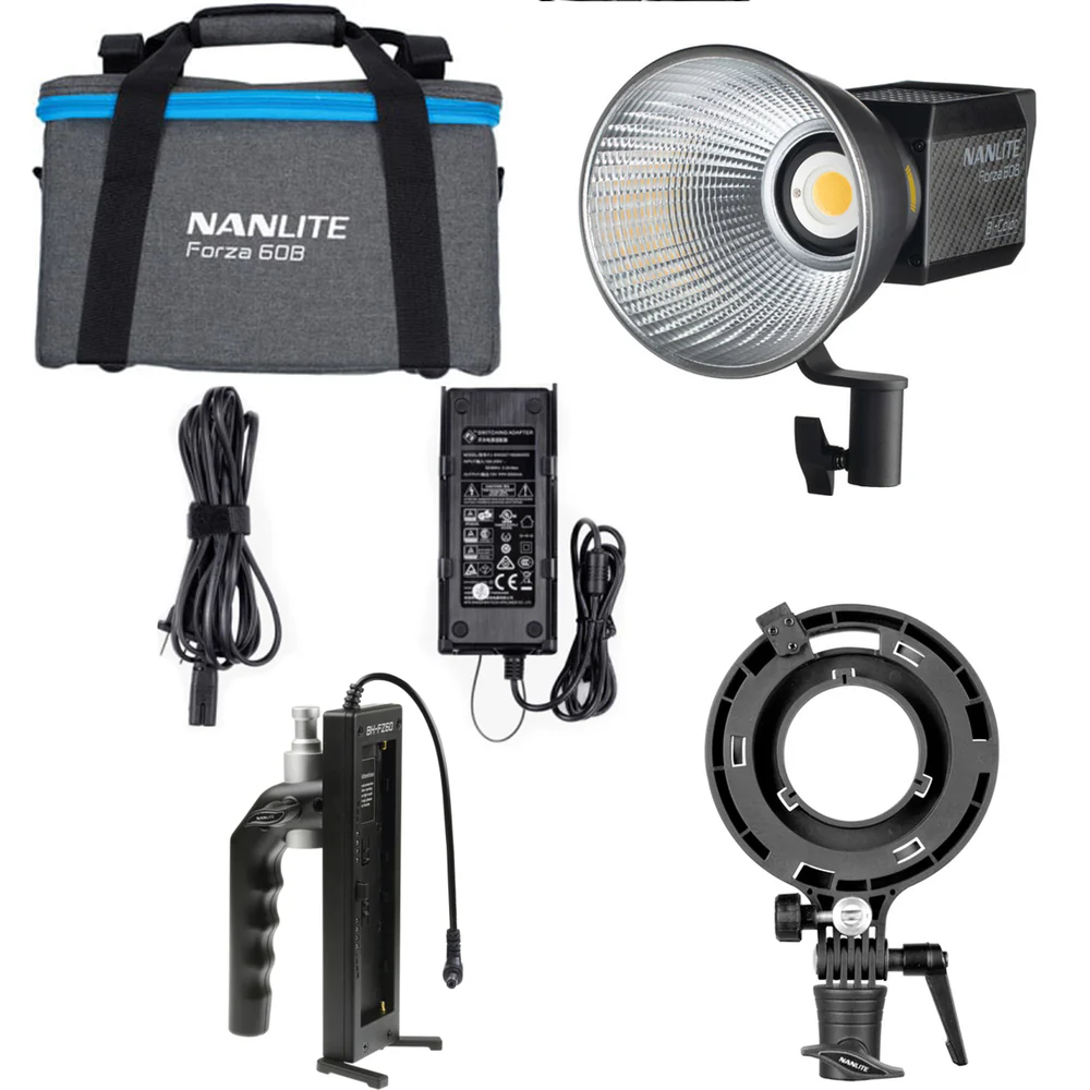 Nanlite Start Up Kit, including a Forza 60B, Lantern, Softbox, Grid and Stand - Image 2