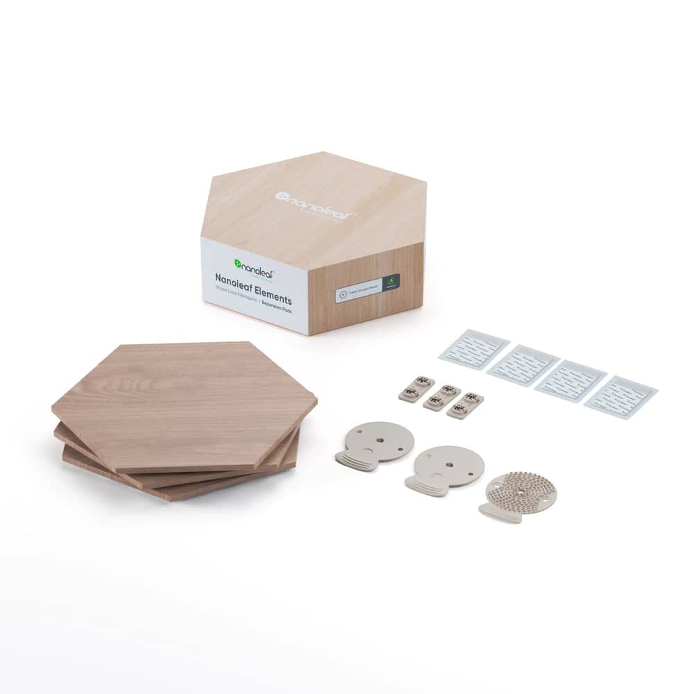 Nanoleaf Elements Wood Look Expansion Pack (3 Pack) - Image 3