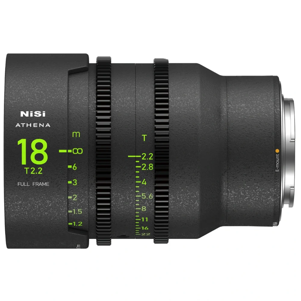NiSi ATHENA PRIME 18mm T2.2 Full Frame Cinema Lens (E Mount, No Drop In Filter) - Image 2