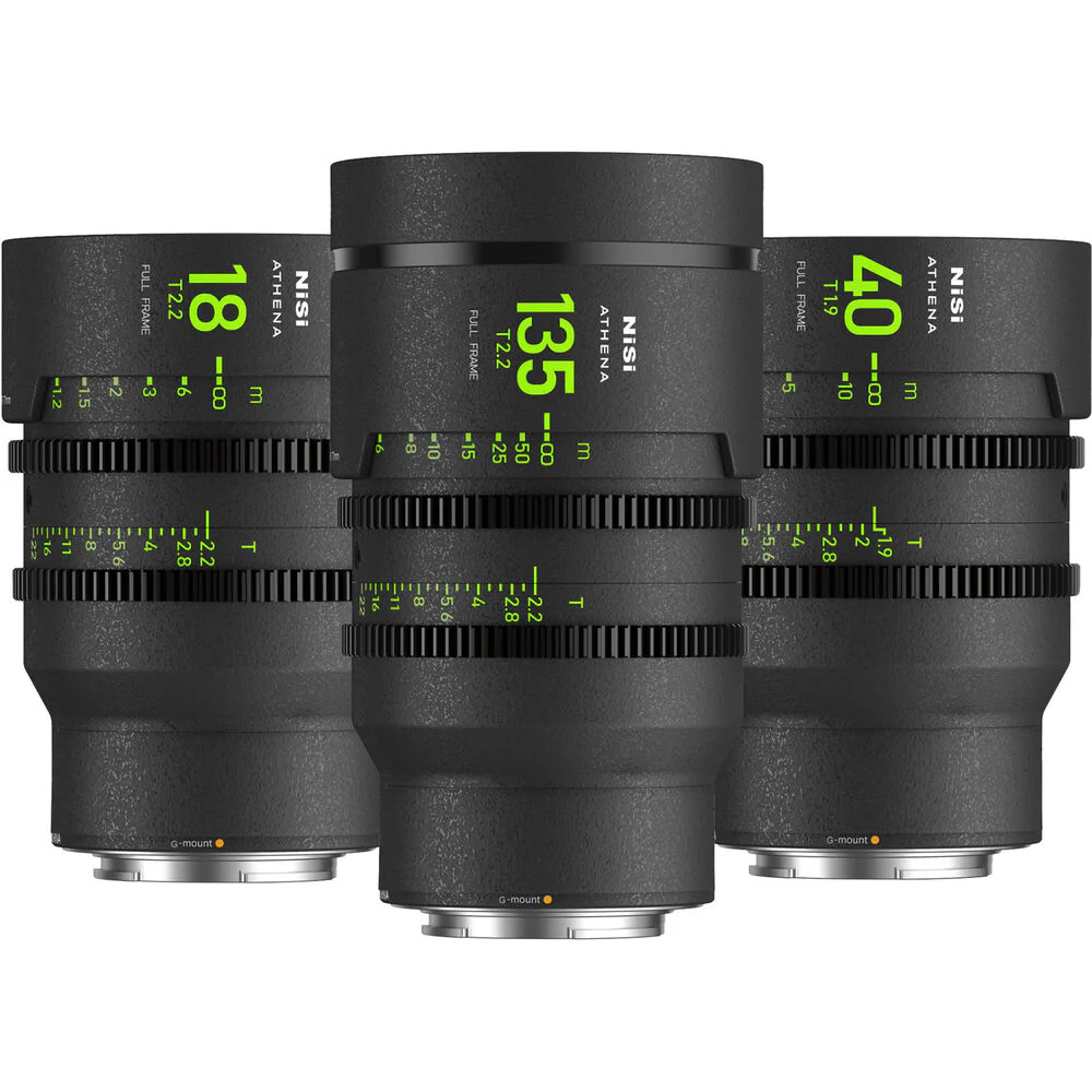 NiSi ATHENA PRIME T2.2/1.9 Full-Frame 3-Lens Add-On Kit (FUJIFILM G, No Drop-In Filter) - Image 2