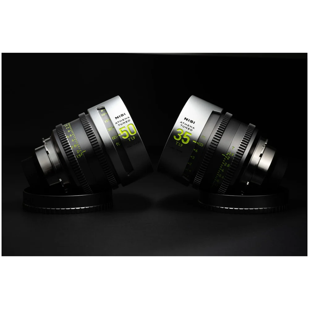 NiSi ATHENA TUNED PRIME Limited Edition Full Frame Cinema Lens Kit with 5 Lenses 14mm T2.4, 25mm T1.9, 35mm T1.9, 50mm T1.9, 85mm T1.9 + Grey Hard Case (PL Mount) - Image 10
