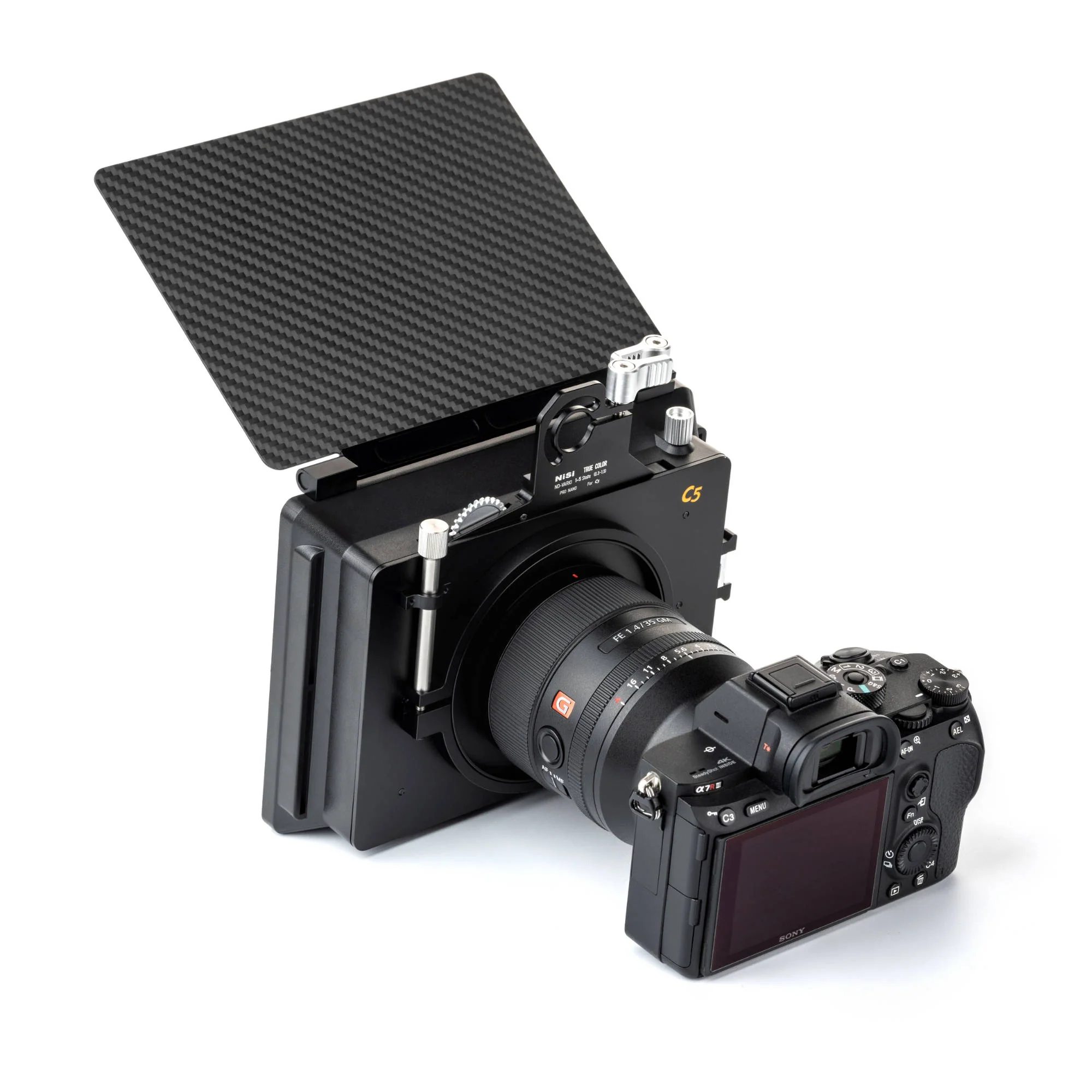 NiSi Cinema C5 Matte Box Filmmaker Kit (Matte Box, VND 1-5 Stops, 4 Stop ND, Black Mist 1/8, Adaptors and Pouch) - Image 11