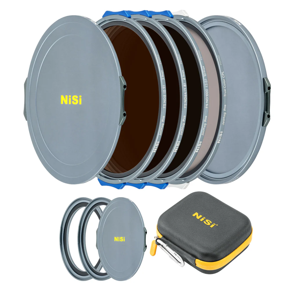 NiSi JetMag Pro Landscape ND Kit 95MAG Magnetic Filter Kit (FS ND 3 Stop, FS ND 6 Stop, FS ND 10 Stop, TC CPL, 86mm/95mm Adaptors, Two Front Caps, Back Cap, Caddy Pouch) - Image 2