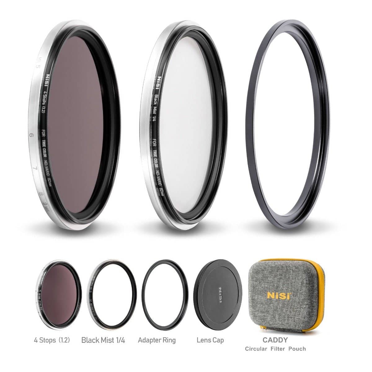 NiSi Swift Add On Kit for NiSi 82mm Swift True Color VND 1-5 Stops (4 Stop ND + Black Mist 1/4) - Image 2
