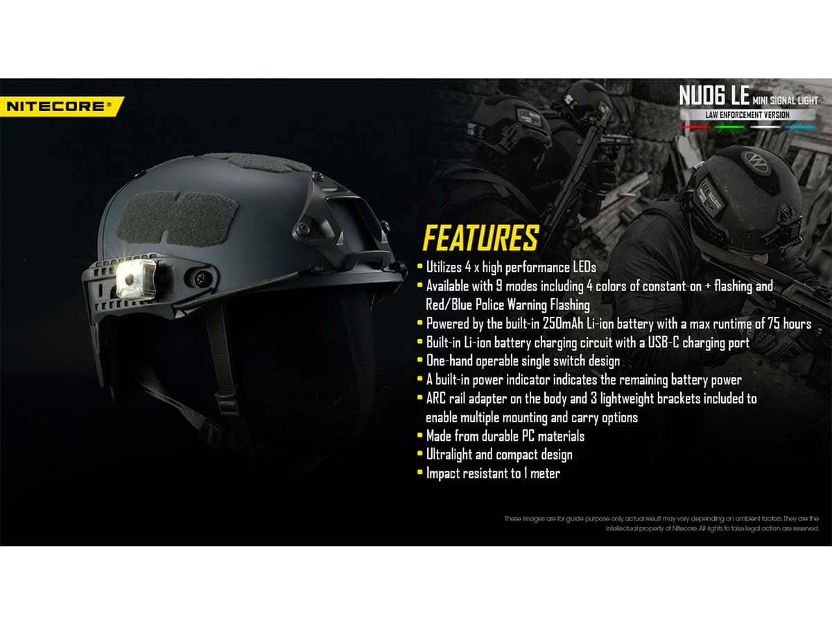 Nitecore NU06-LE Rechargeable LED Signal Light - Image 22