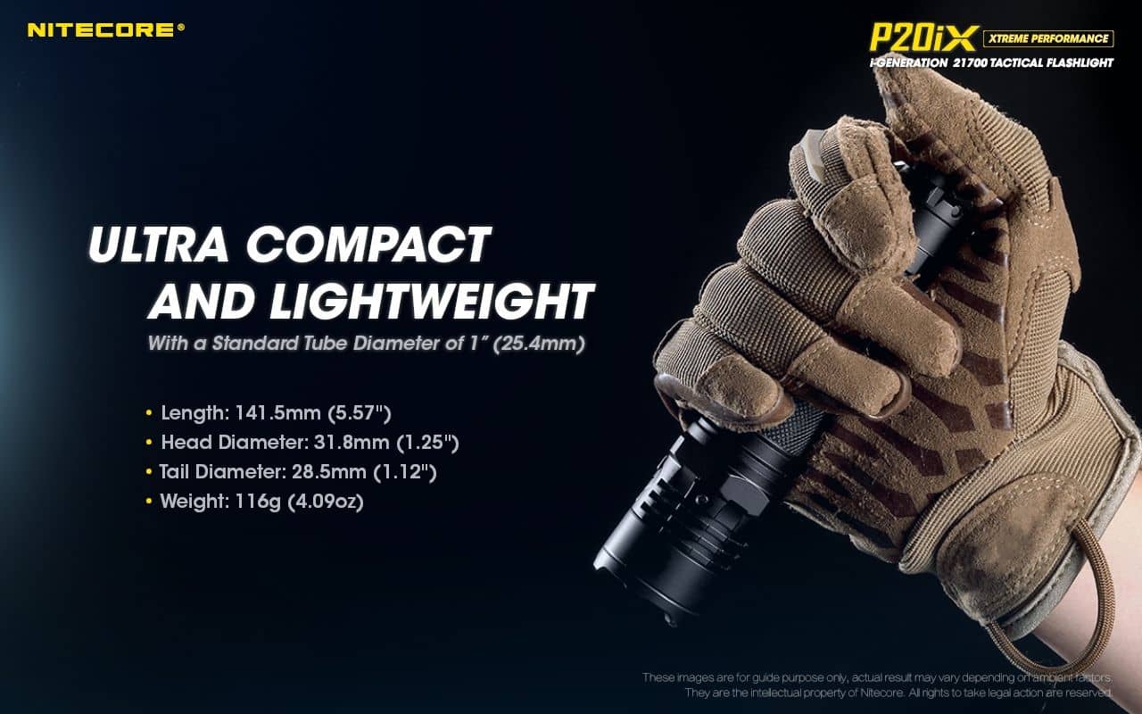 Nitecore P20iX compact 4000 lumen 221m USB-C rechargeable tactical floodlight - Image 21