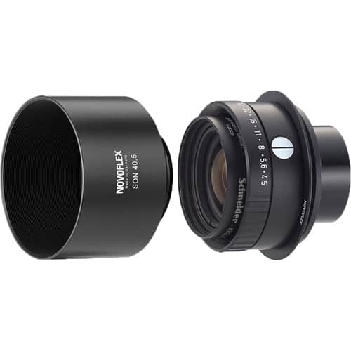Novoflex FLEX-APO-DIGI 4,5/90 Schneider Kreuznach 90mm f/4.5 Adapter for BAL-F and Lens Hood