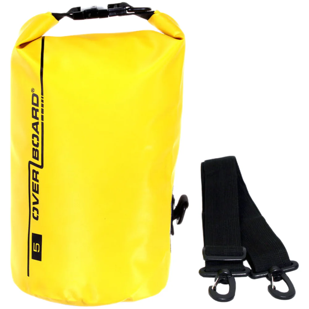 OverBoard Waterproof Dry Bags - 5 Litre Dry Tube - Yellow - Image 2