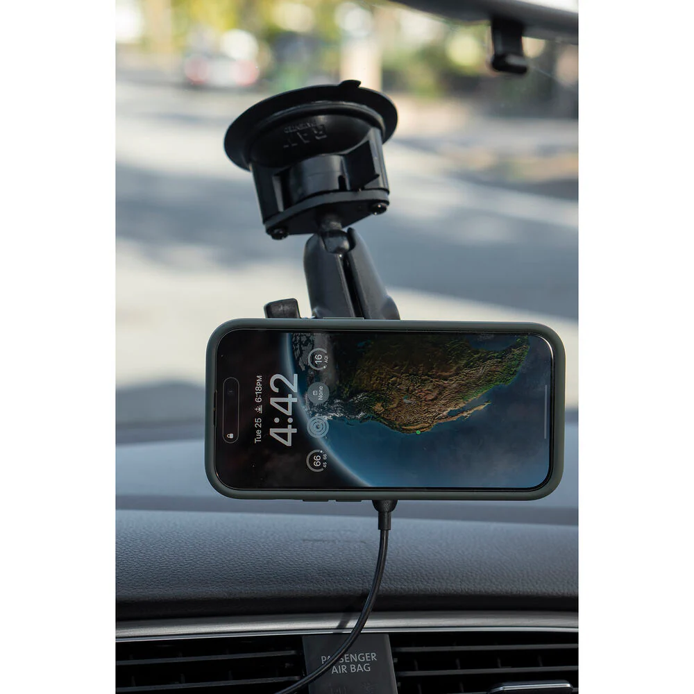 Peak Design Mobile - Car Mount 1in Ball Adapter v2 - Qi2 Charging - Black - Image 4
