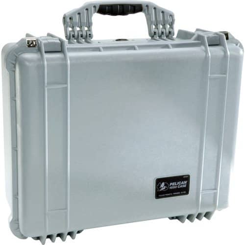 Pelican 1550 Case with 4-Piece Foam Set (Silver) - Image 3