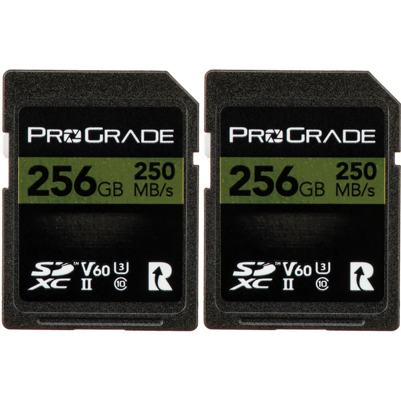 ProGrade Digital 256GB SDXC UHS-II 250MB/s Gold Memory Card (2 Pack) - V60 - Image 3