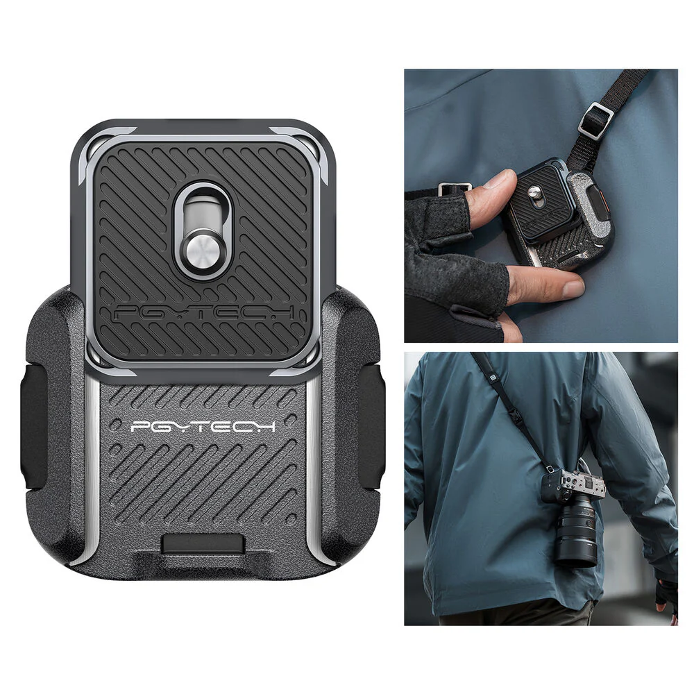 PGYTech Shoulder Strap Quick Release Clamp and Plate - Image 2