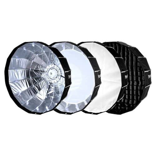 Phottix Softbox QuickFold RAJA 105cm Baffle Diff Grid Bowen S mount - Image 2