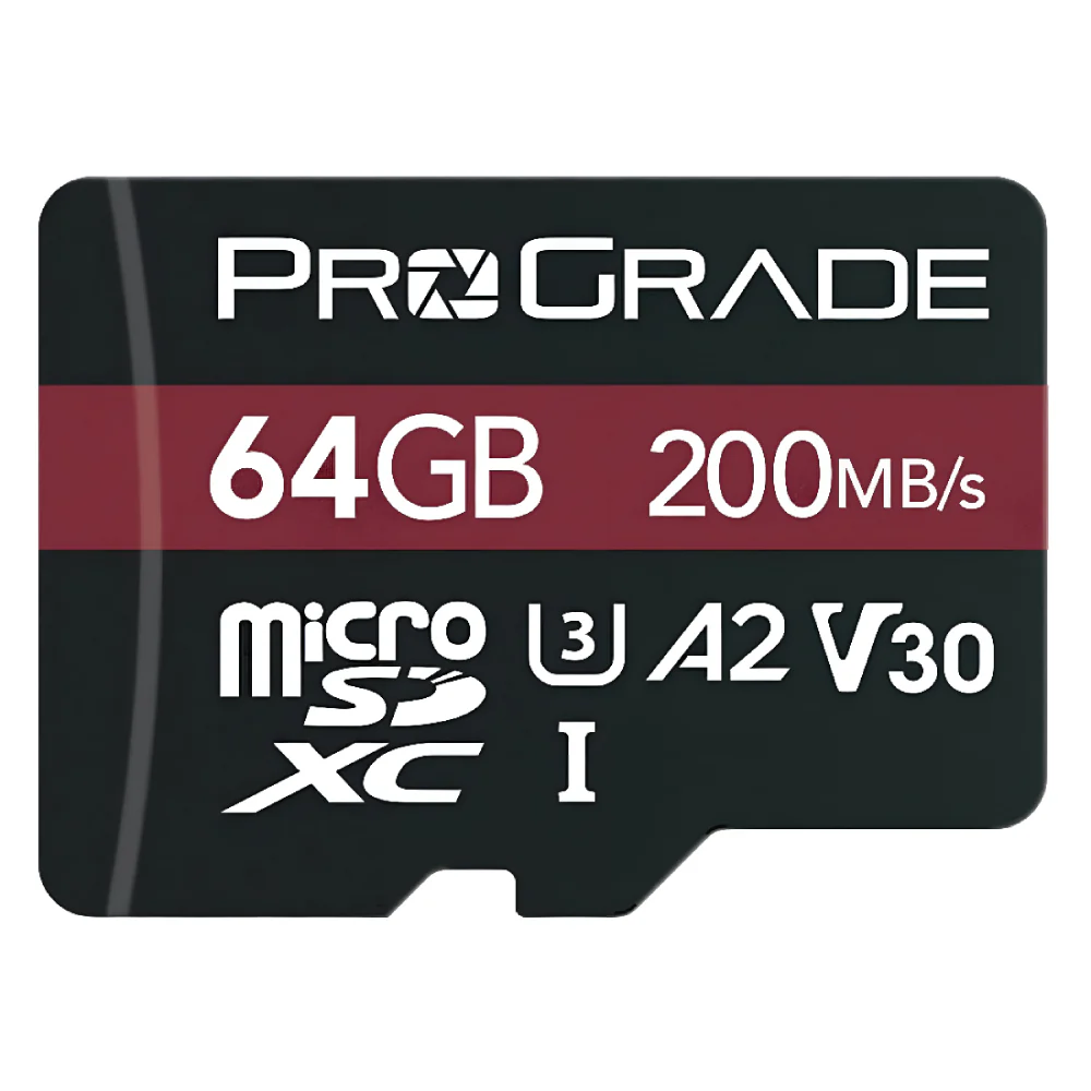 ProGrade Digital Strontium 64GB microSDXC UHS-I 200MB/s Memory Card - V30