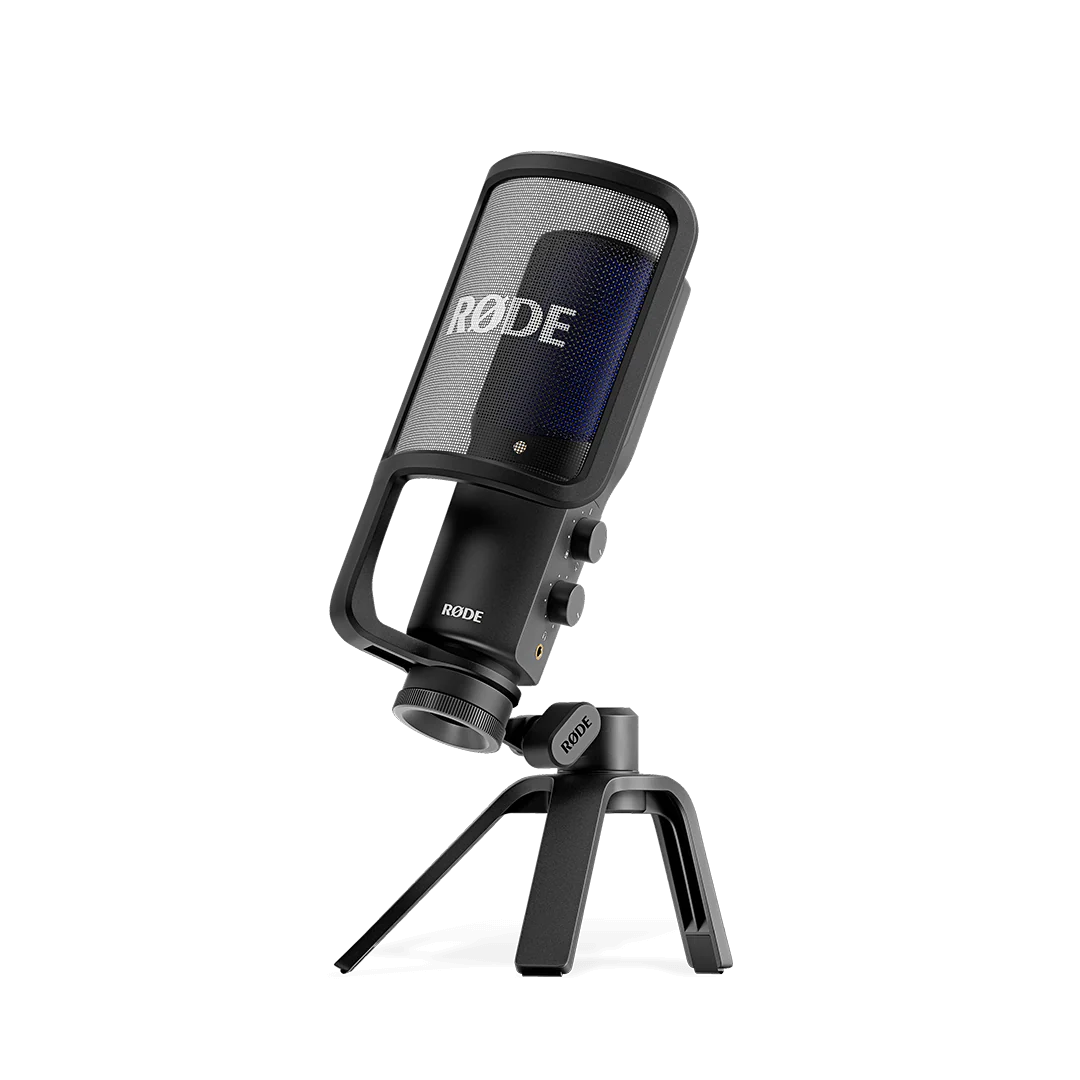 Rode USB + condenser microphone featuring an ultra low noise, high gain Revolution Preamp