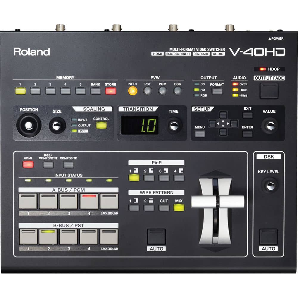 Roland V-40HD Multi-Format Video Switcher - Image 2