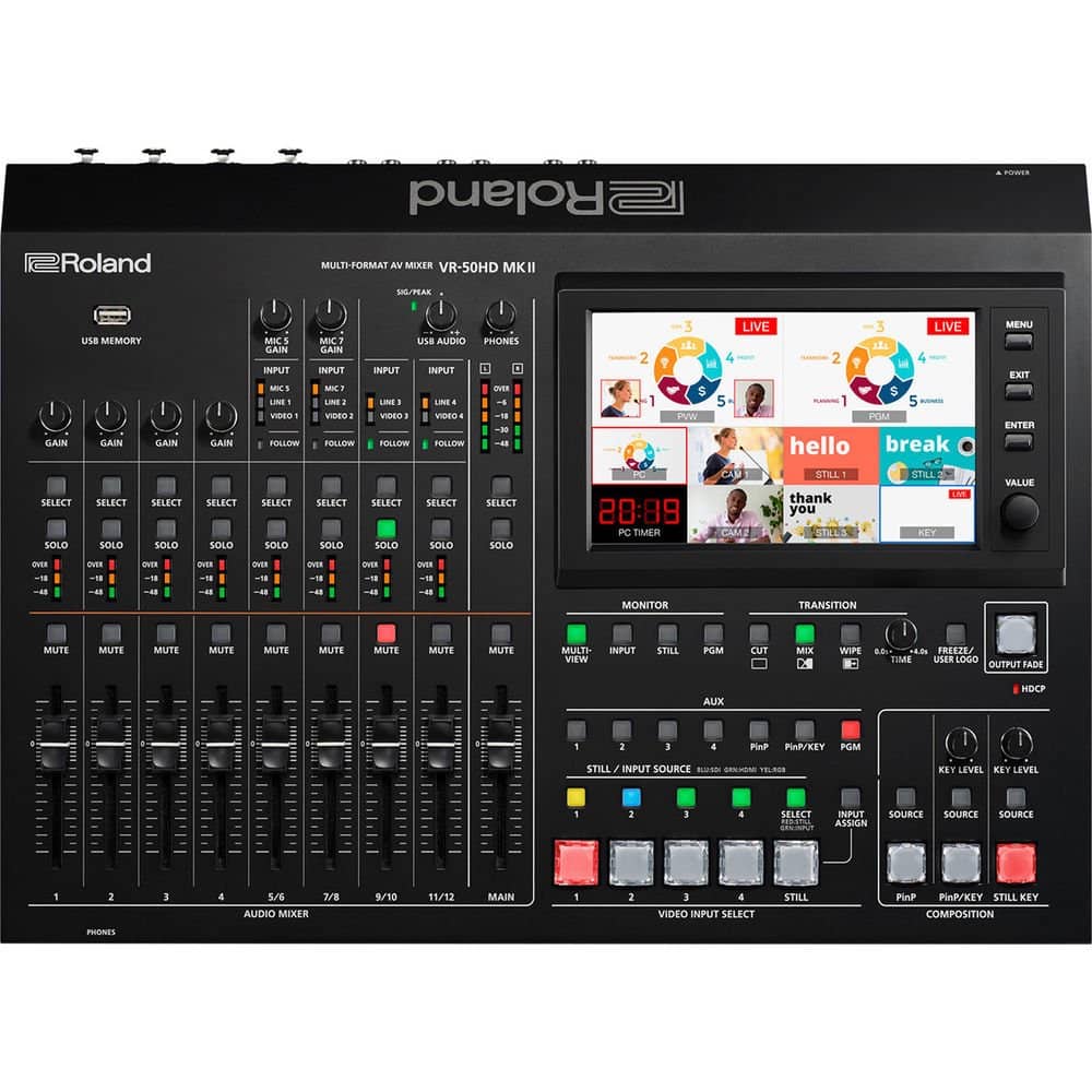 Roland VR-50HD MK II Multi-Format AV Mixer with USB 3.0 Streaming - Image 2