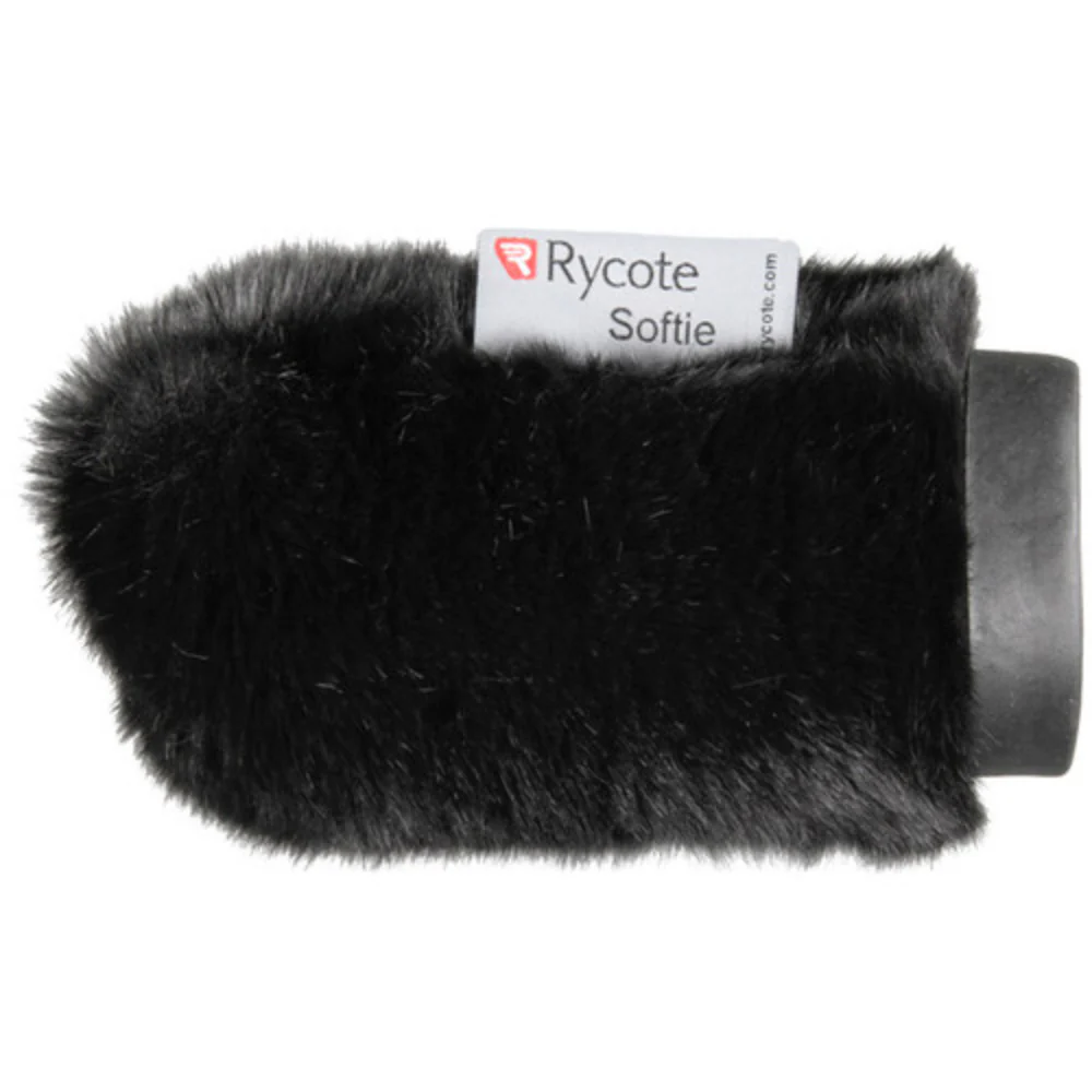 Rycote Short Fur Softie Windshield 0.7-0.8" Diameter Hole Black