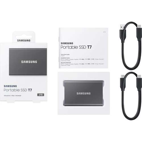 Samsung T7 Gray Portable SSD 2TB - Image 6
