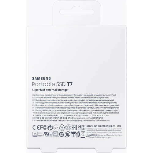 Samsung T7 Gray Portable SSD 2TB - Image 8