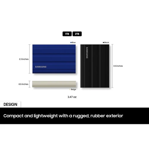 Samsung  T7 Shield Black Portable SSD 1TB - Image 4