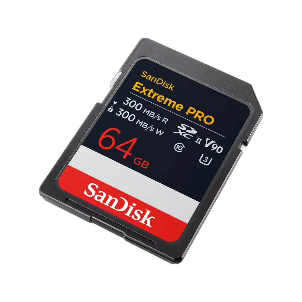SanDisk Extreme Pro 64GB SDXC 300MB/s UHS-II Memory Card - V90 - Image 2