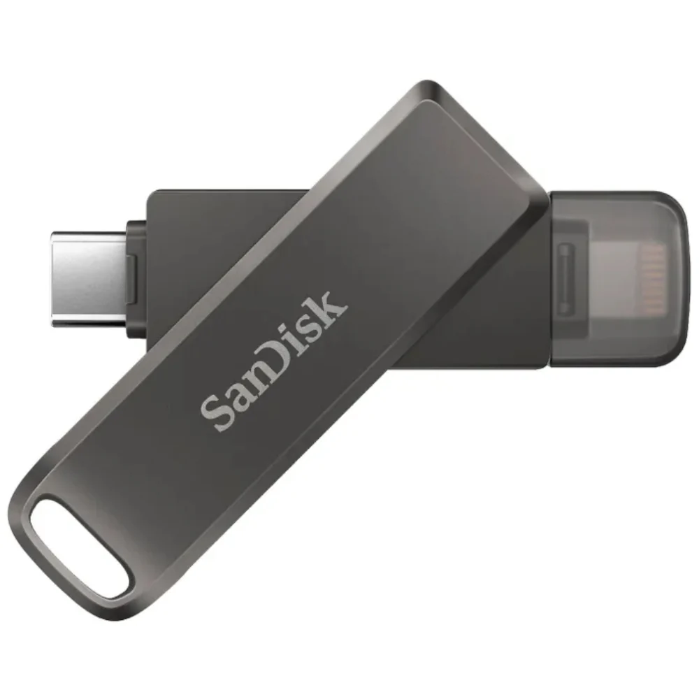 SanDisk iXpand Luxe SDIX70N 256GB Flash Drive iOS/Android Lightning & Type C USB3.1