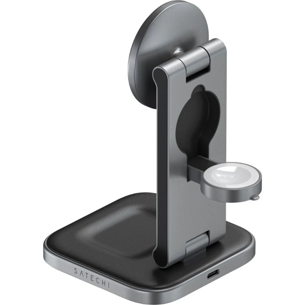 Satechi 3-in-1 Foldable Qi2 Wireless Charging Stand - Image 4