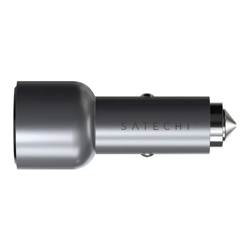 Satechi 40W Dual USB-C PD Car Charger (Space Grey) - Image 5